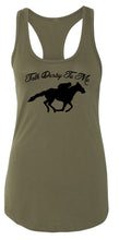 Load image into Gallery viewer, Ladies Talk Derby Me Funny Horse Race, Kentucky Derby Racerback