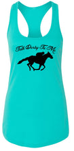 Load image into Gallery viewer, Ladies Talk Derby Me Funny Horse Race, Kentucky Derby Racerback
