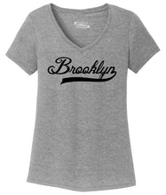 Load image into Gallery viewer, Ladies Brooklyn Home T Shirt Love New York Pride Triblend V-Neck