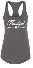 Load image into Gallery viewer, Ladies Thankful Arrow Racerback Tank Top
