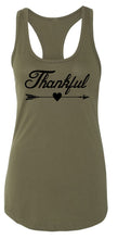 Load image into Gallery viewer, Ladies Thankful Arrow Racerback Tank Top
