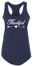 Load image into Gallery viewer, Ladies Thankful Arrow Racerback Tank Top
