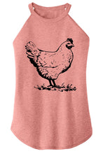Load image into Gallery viewer, Ladies Funny Chicken Rocker Tank
