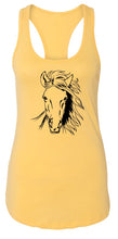 Load image into Gallery viewer, Ladies Horse Face Graphic Racerback
