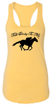 Load image into Gallery viewer, Ladies Talk Derby Me Funny Horse Race, Kentucky Derby Racerback
