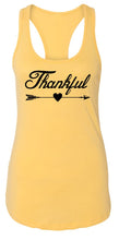 Load image into Gallery viewer, Ladies Thankful Arrow Racerback Tank Top
