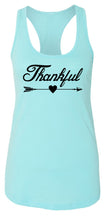 Load image into Gallery viewer, Ladies Thankful Arrow Racerback Tank Top
