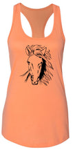 Load image into Gallery viewer, Ladies Horse Face Graphic Racerback
