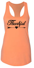 Load image into Gallery viewer, Ladies Thankful Arrow Racerback Tank Top
