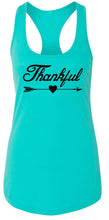 Load image into Gallery viewer, Ladies Thankful Arrow Racerback Tank Top
