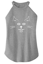 Load image into Gallery viewer, Ladies Cat Face Rocker Tank
