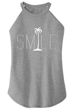 Load image into Gallery viewer, Ladies Smile Palm Trees Rocker Tank Top
