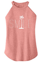 Load image into Gallery viewer, Ladies Smile Palm Trees Rocker Tank Top
