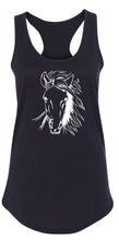 Load image into Gallery viewer, Ladies Horse Face Graphic Racerback
