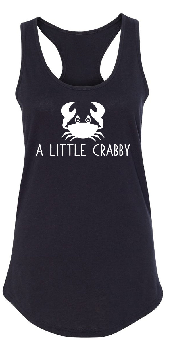 Ladies A Little Crabby Racerback Tank Top