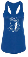 Load image into Gallery viewer, Ladies Horse Face Graphic Racerback
