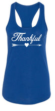 Load image into Gallery viewer, Ladies Thankful Arrow Racerback Tank Top
