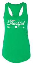 Load image into Gallery viewer, Ladies Thankful Arrow Racerback Tank Top
