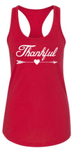 Load image into Gallery viewer, Ladies Thankful Arrow Racerback Tank Top
