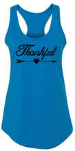 Load image into Gallery viewer, Ladies Thankful Arrow Racerback Tank Top
