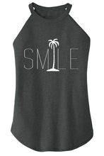 Load image into Gallery viewer, Ladies Smile Palm Trees Rocker Tank Top
