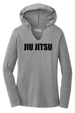 Load image into Gallery viewer, Ladies Jiu Jitsu Hooded Tee Shirt
