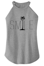 Load image into Gallery viewer, Ladies Smile Palm Trees Rocker Tank Top
