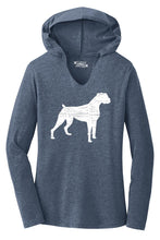 Load image into Gallery viewer, Ladies Boxer Dog Hoodie Shirt
