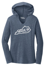 Load image into Gallery viewer, Ladies Made In Kentucky Hooded Shirt
