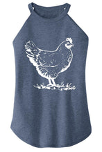 Load image into Gallery viewer, Ladies Funny Chicken Rocker Tank
