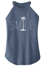 Load image into Gallery viewer, Ladies Smile Palm Trees Rocker Tank Top
