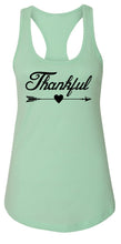 Load image into Gallery viewer, Ladies Thankful Arrow Racerback Tank Top
