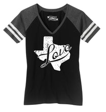 Load image into Gallery viewer, Ladies Love Texas Game Day V-Neck Tee
