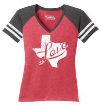 Load image into Gallery viewer, Ladies Love Texas Game Day V-Neck Tee
