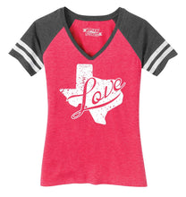 Load image into Gallery viewer, Ladies Love Texas Game Day V-Neck Tee
