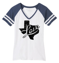 Load image into Gallery viewer, Ladies Love Texas Game Day V-Neck Tee
