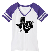 Load image into Gallery viewer, Ladies Love Texas Game Day V-Neck Tee
