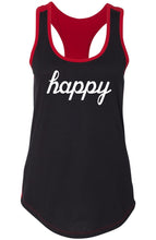 Load image into Gallery viewer, Ladies Happy Graphic Racerback Tank
